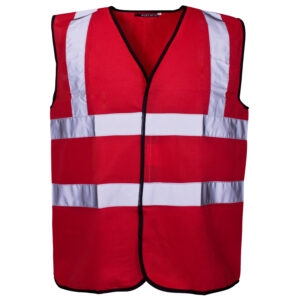 Supertouch Coloured Hi Vis Vest Red