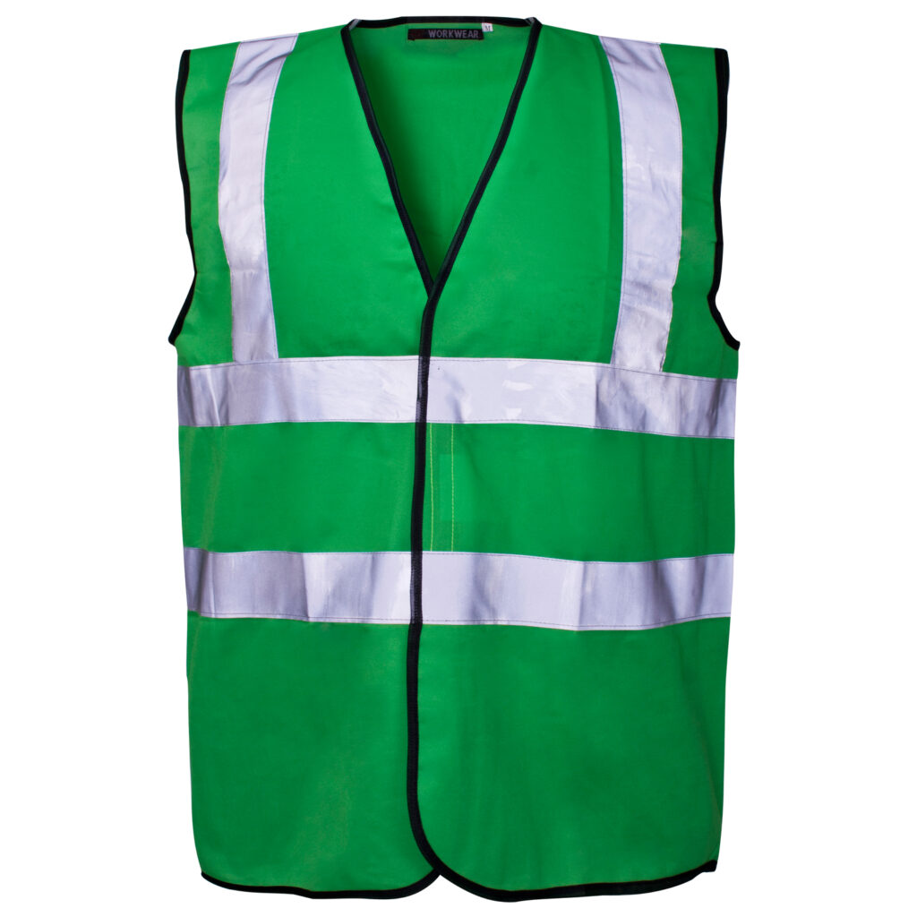 Supertouch Coloured Hi Vis Vest Green