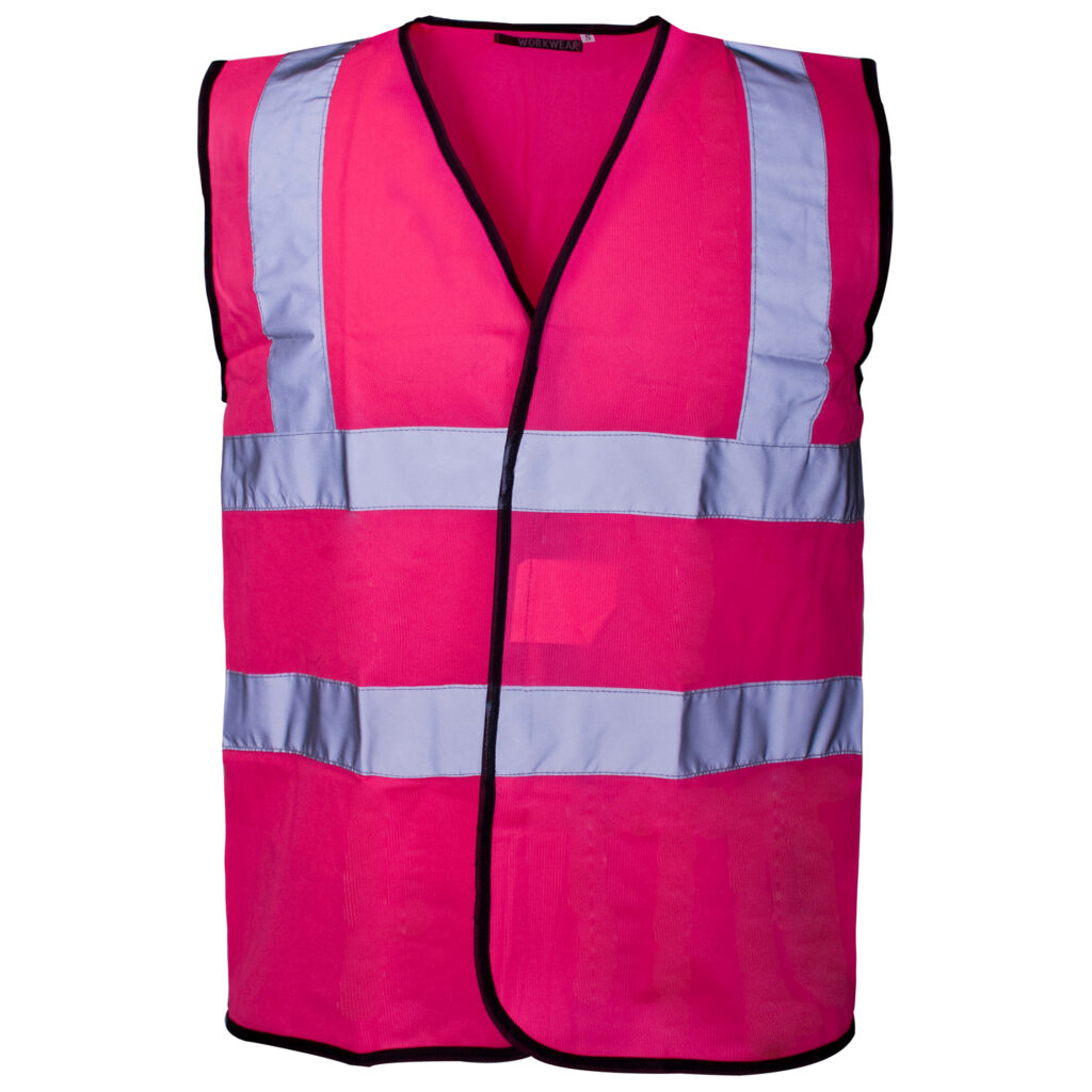 Supertouch Coloured Hi Vis Vest Pink