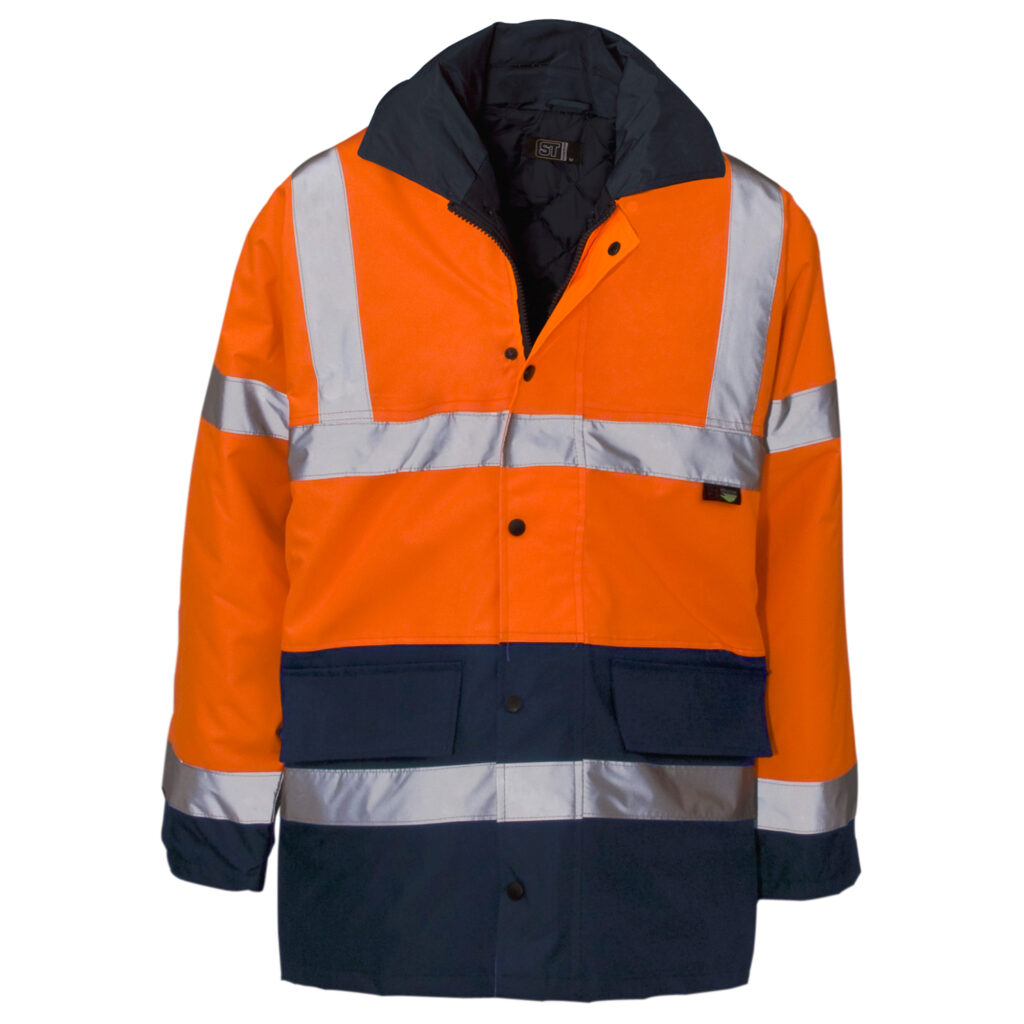 Supertouch Hi Vis 2 Tone Parka Orange