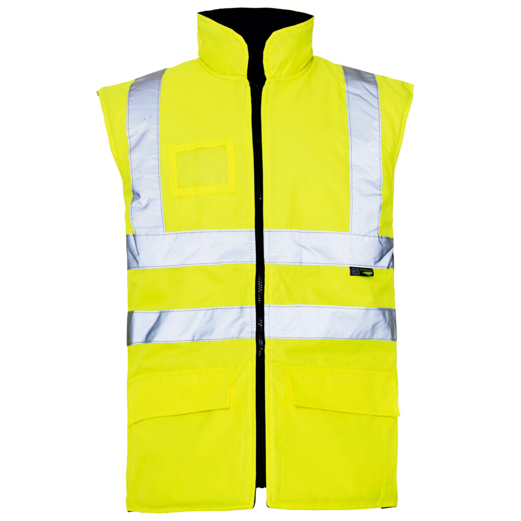 Supertouch Hi Vis Interactive Bodywarmer Yellow