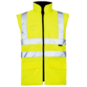 Supertouch Hi Vis Interactive Bodywarmer Yellow