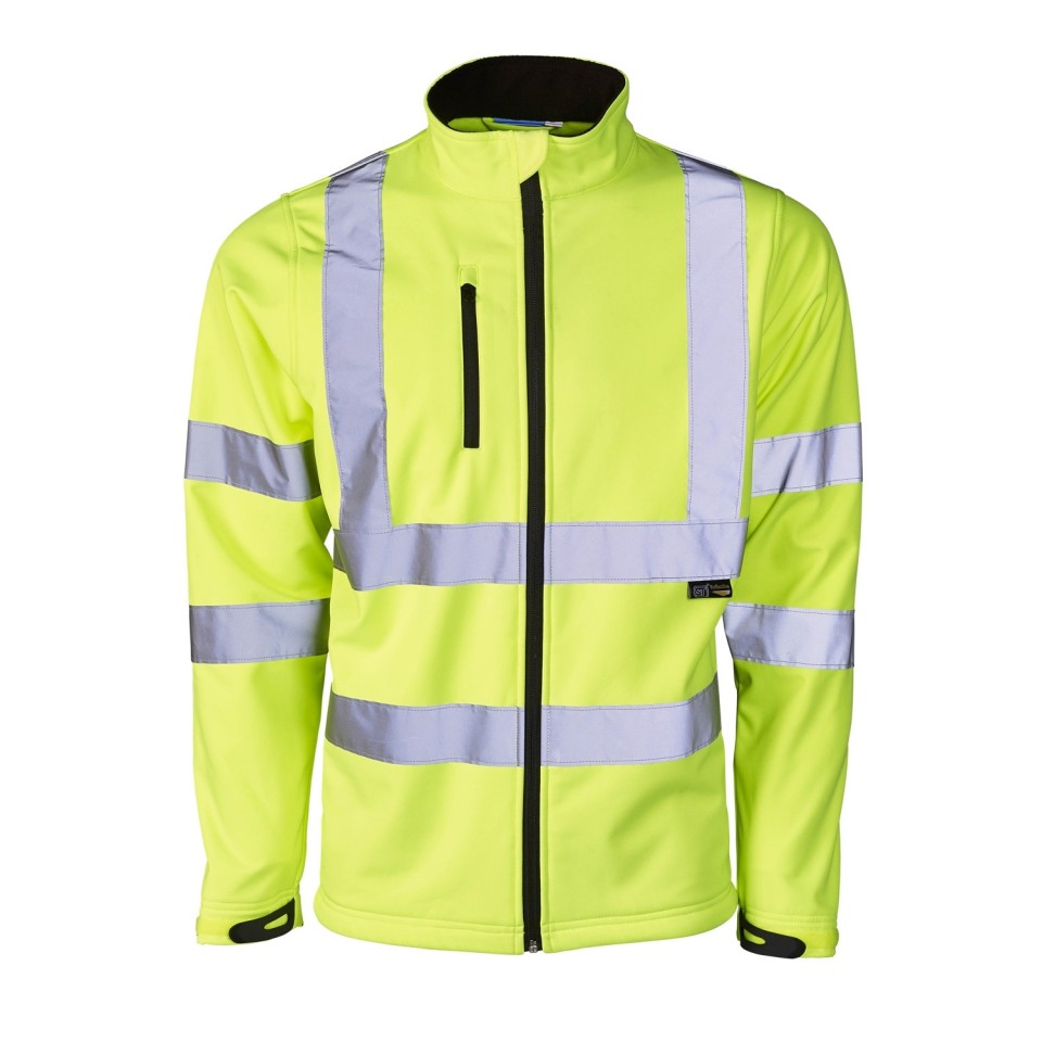 Supertouch Hi Vis Softshell Jacket Yellow