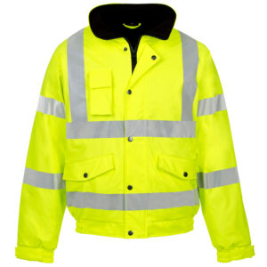 Supertouch Storm-Flex PU Hi Vis Bomber Jacket Yellow