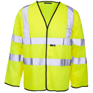 Supertouch Hi Vis Long Sleeved Vest Yellow