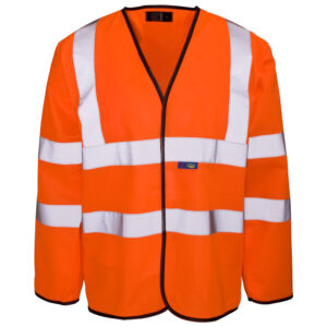 Supertouch Hi Vis Long Sleeved Vest Orange