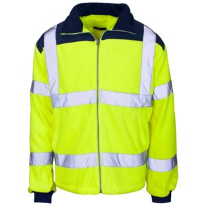 Supertouch Hi Vis Fleece Jacket Yellow