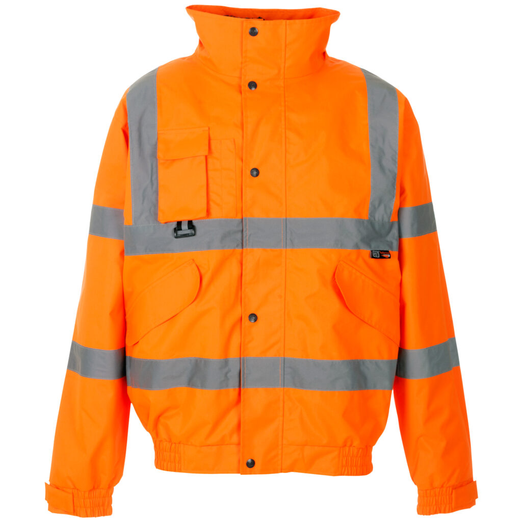 Supertouch Hi Vis Breathable 2 in 1 Bomber Jacket Orange