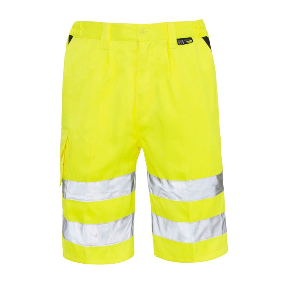 Supertouch Hi Vis Shorts Yellow