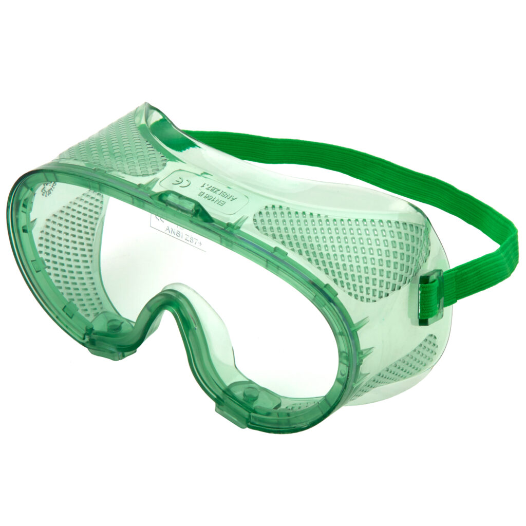 Supertouch E30 Anti Scratch Adjustable Safety Goggles Green