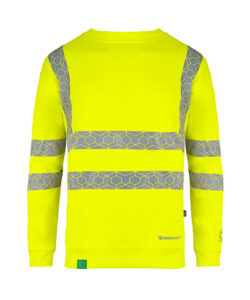 ENVIROWEAR Recyclable Hi Vis Sweatshirt Yellow Front