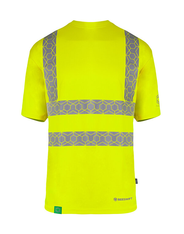 Beeswift ENVIROWEAR Recyclable Hi Vis T Shirt Yellow