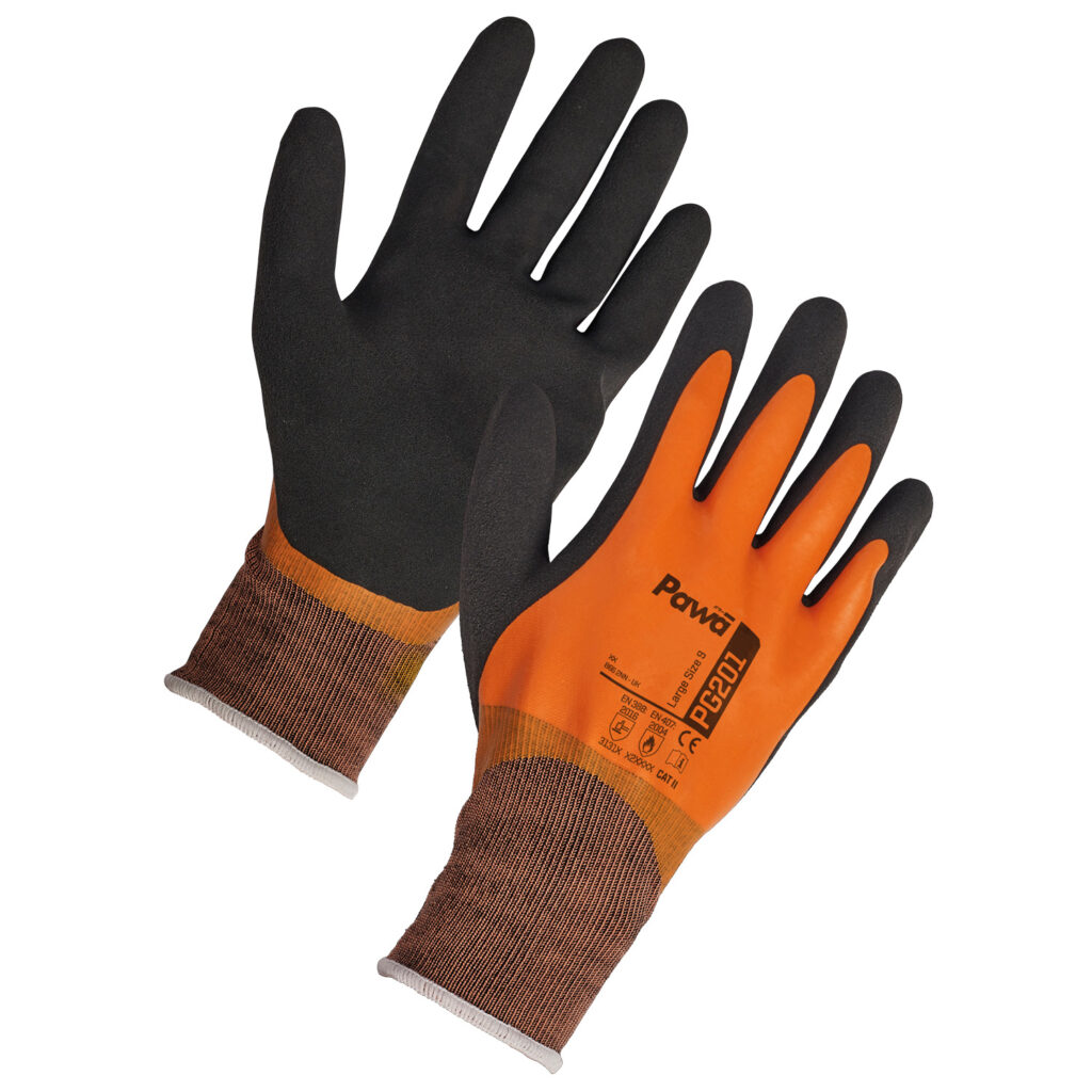 Pawa PG201 Water Repellent Gloves Orange