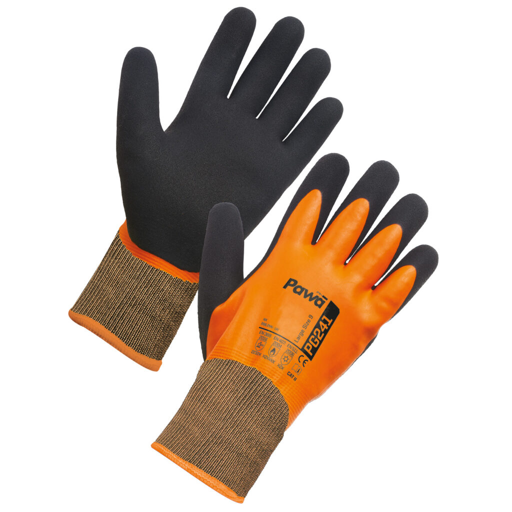 Pawa PG241 Water Repellent Thermal Gloves Orange