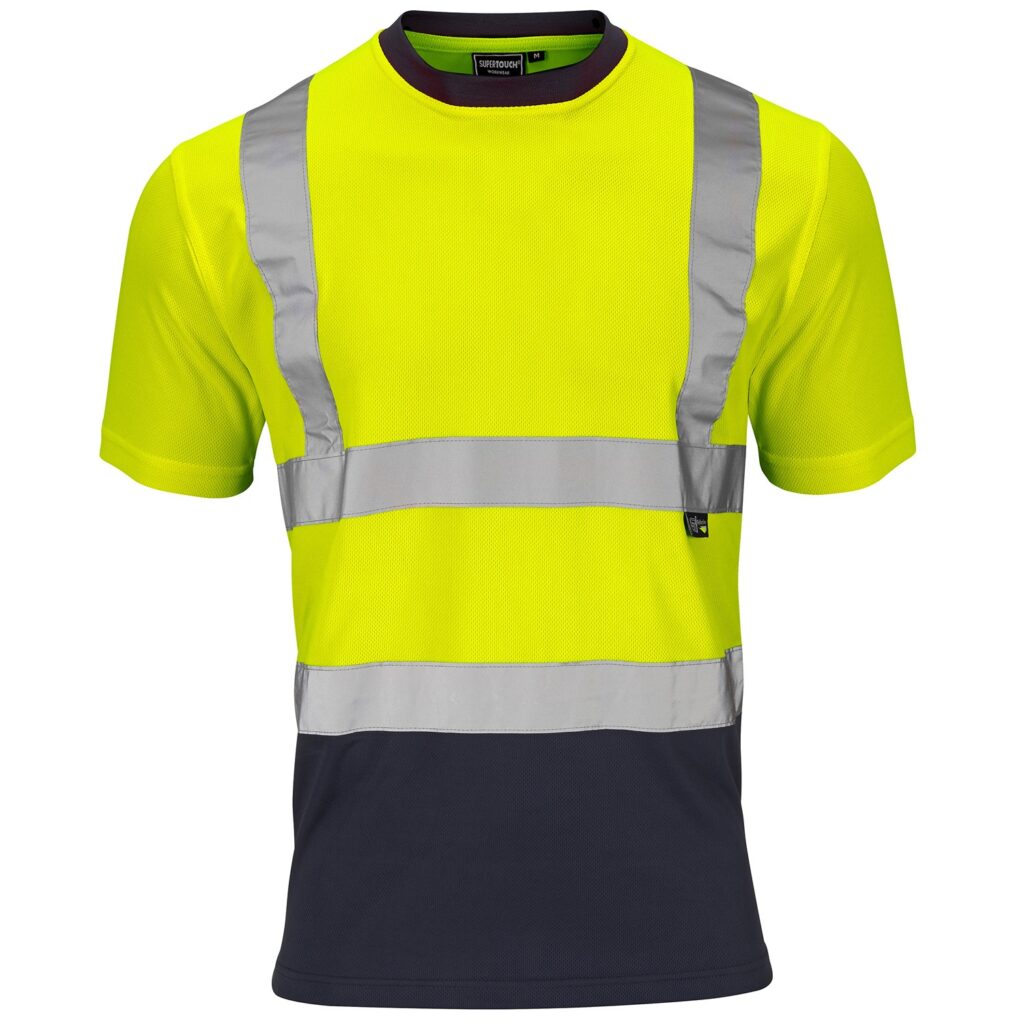 Supertouch Hi-Vis 2 Tone Yellow T Shirt