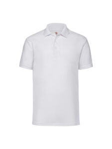 Fruit and Loom Classic Polo Shirt White Front