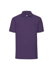 Fruit and Loom Classic Polo Shirt Purple Front