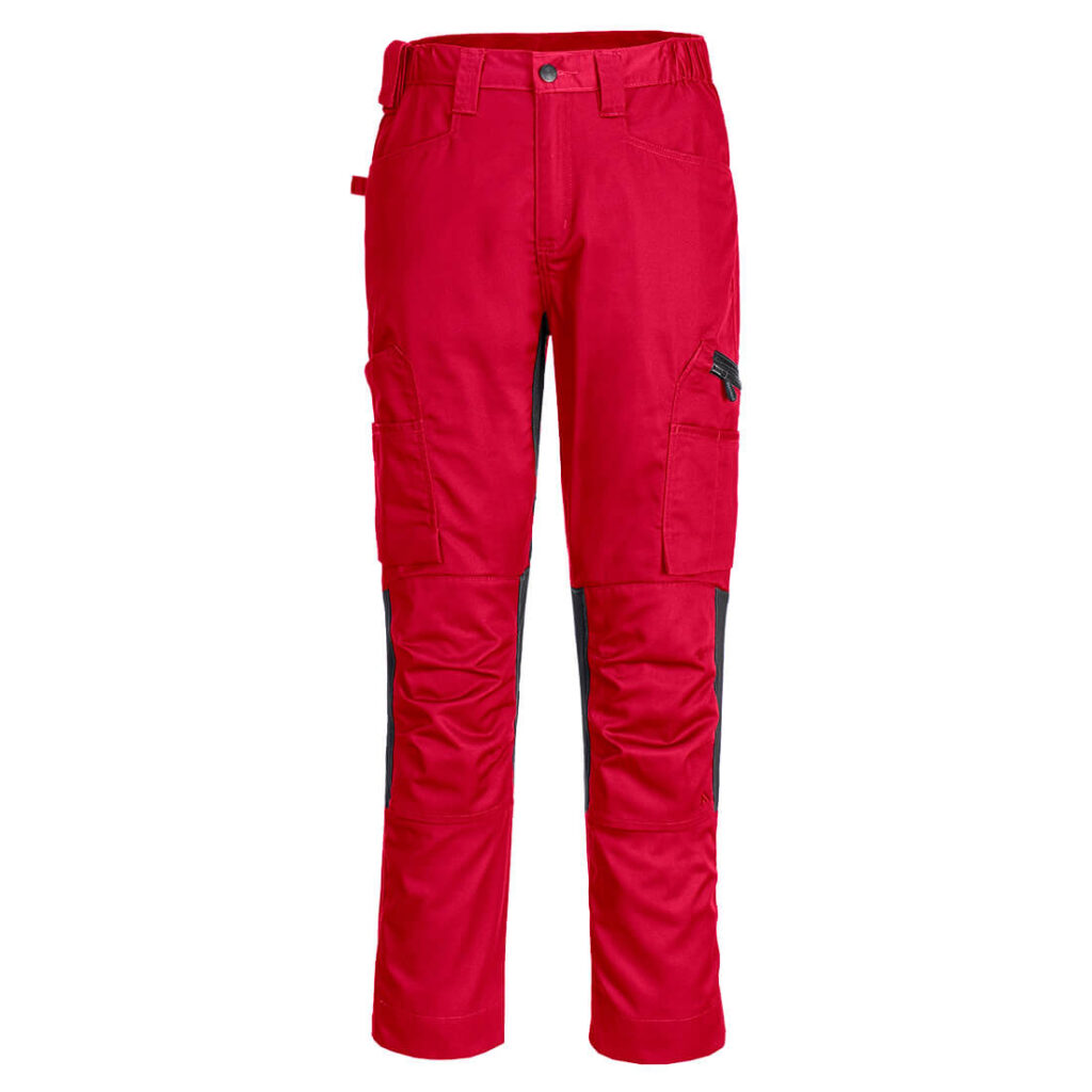 Portwest CD881 WX2 Eco Stretch Trade Trousers Red