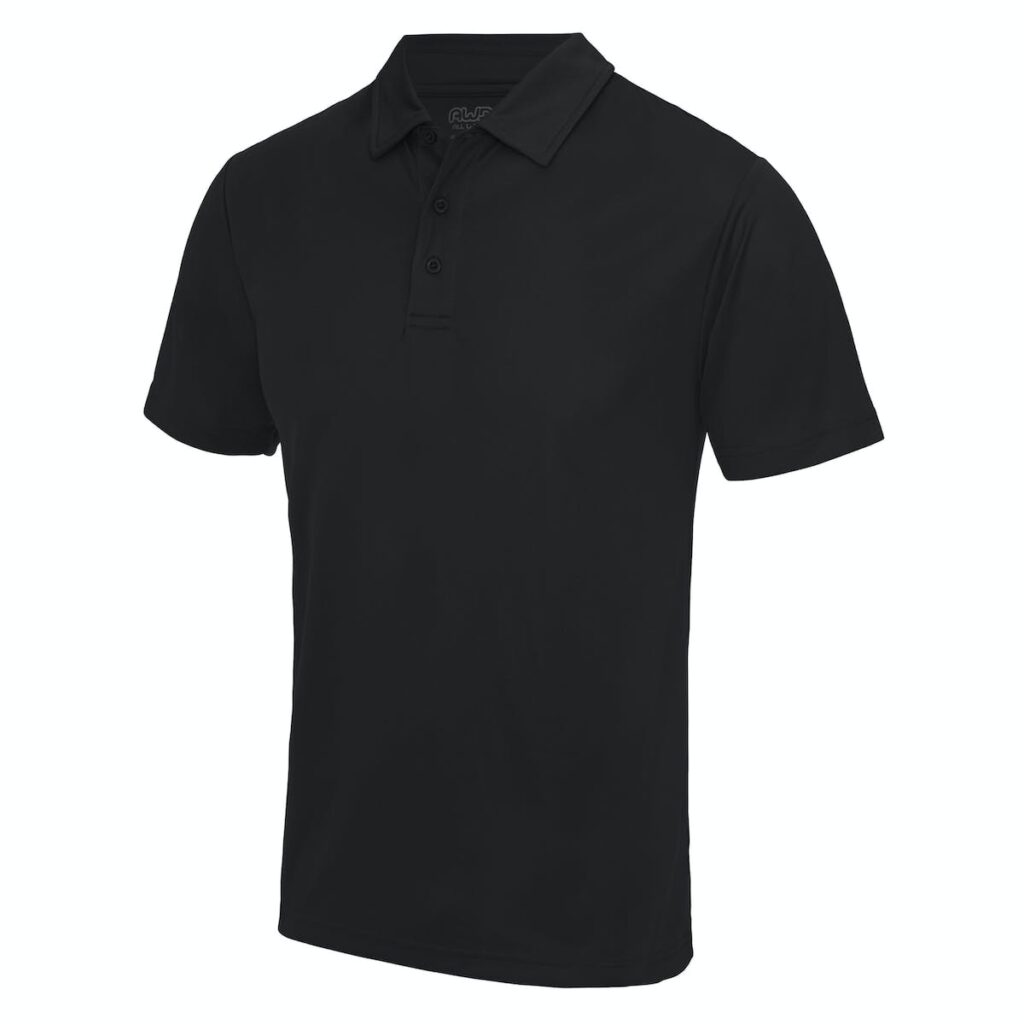 JC040X Awdis Cool Polo Black Front