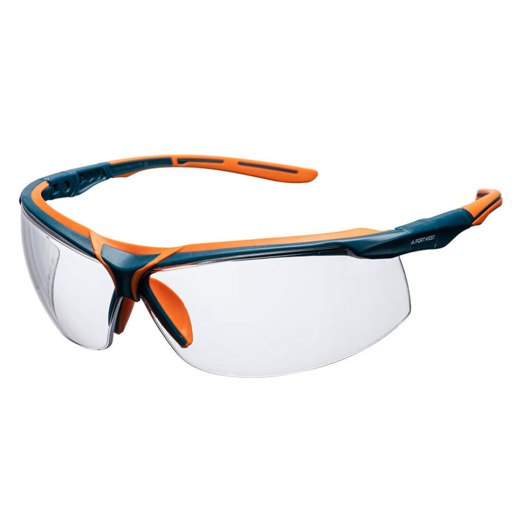 Portwest PS13 Mega KN Safety Glasses Clear Lens