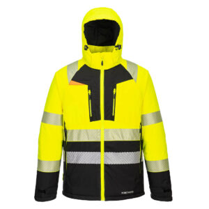 Portwest DX430 DX4 Hi-Vis Class 2 Winter Jacket - Yellow/Black - Best Hi Vis Yellow Winter Jacket