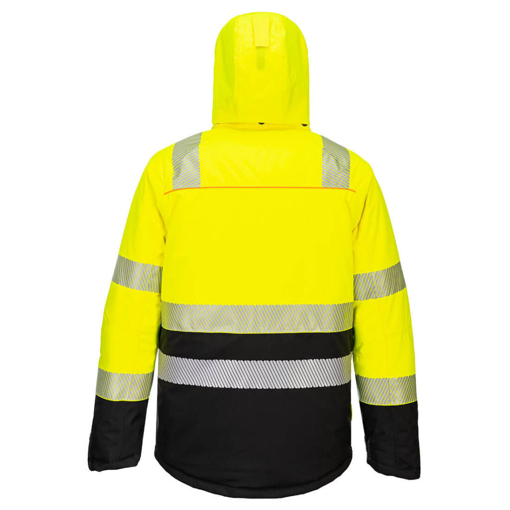 Portwest DX430 DX4 Hi-Vis Class 2 Winter Jacket - Yellow/Black - Best Hi Vis Yellow Winter Jacket