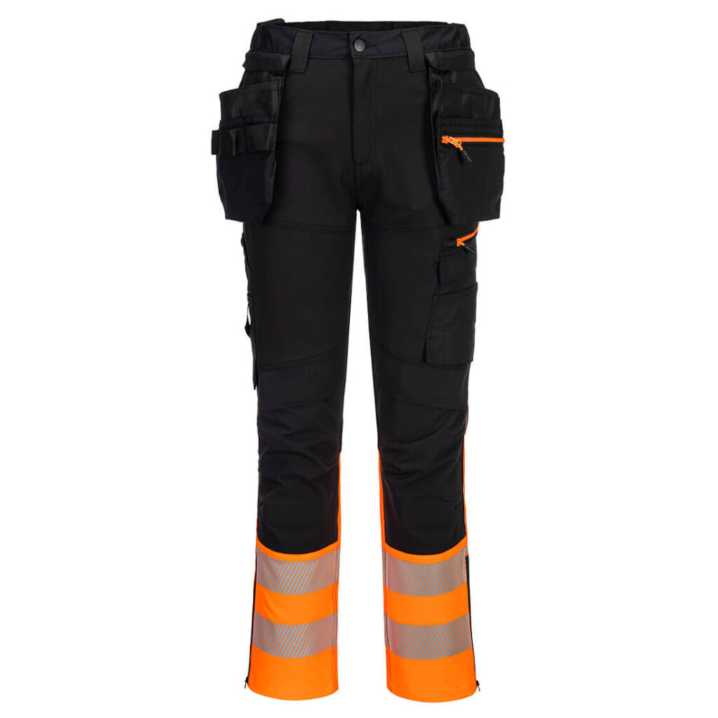 Portwest DX457 DX4 Hi-Vis Class 1 Craft Trousers - Front