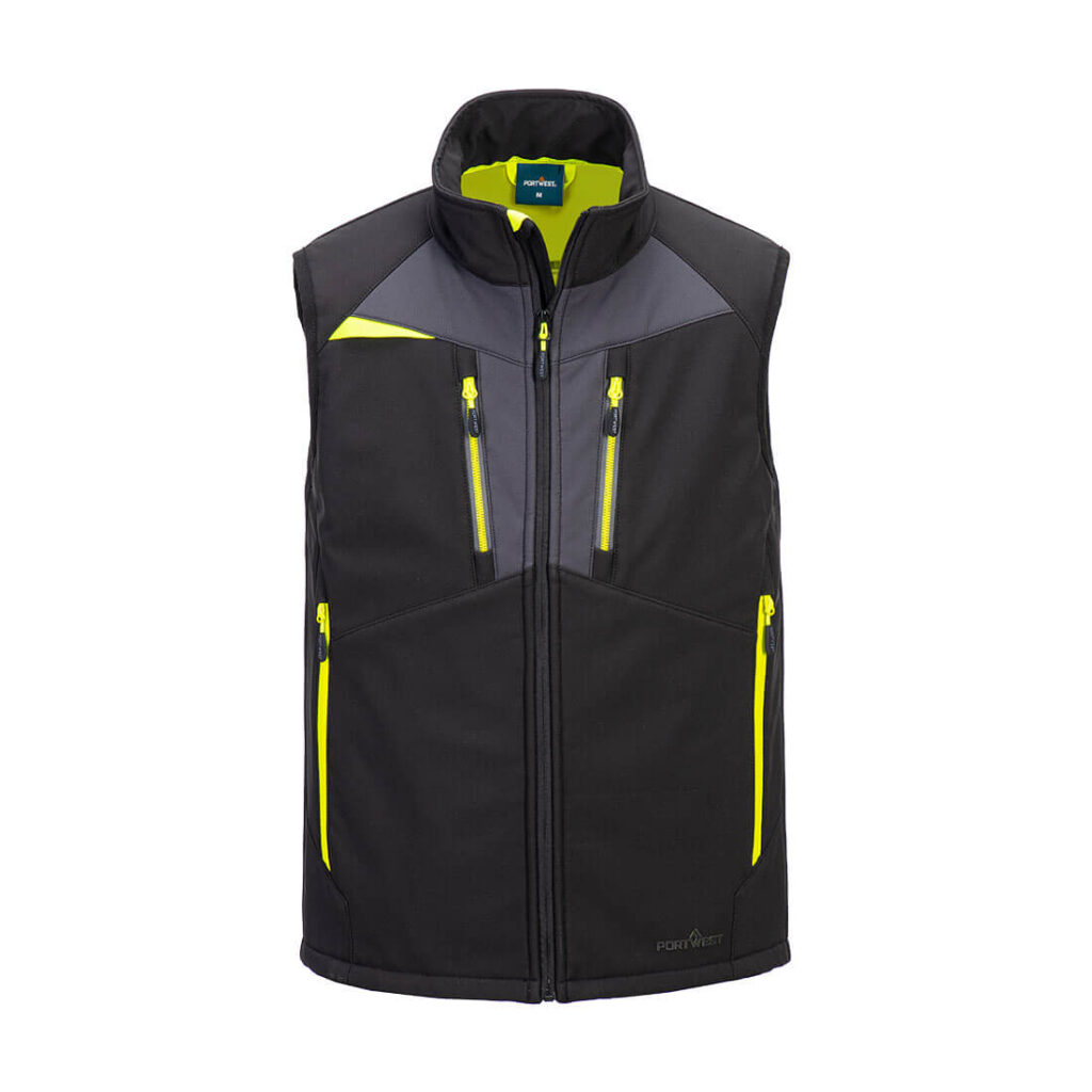 Portwest DX476 DX4 Softshell Gilet - Black Workwear Bodywarmer