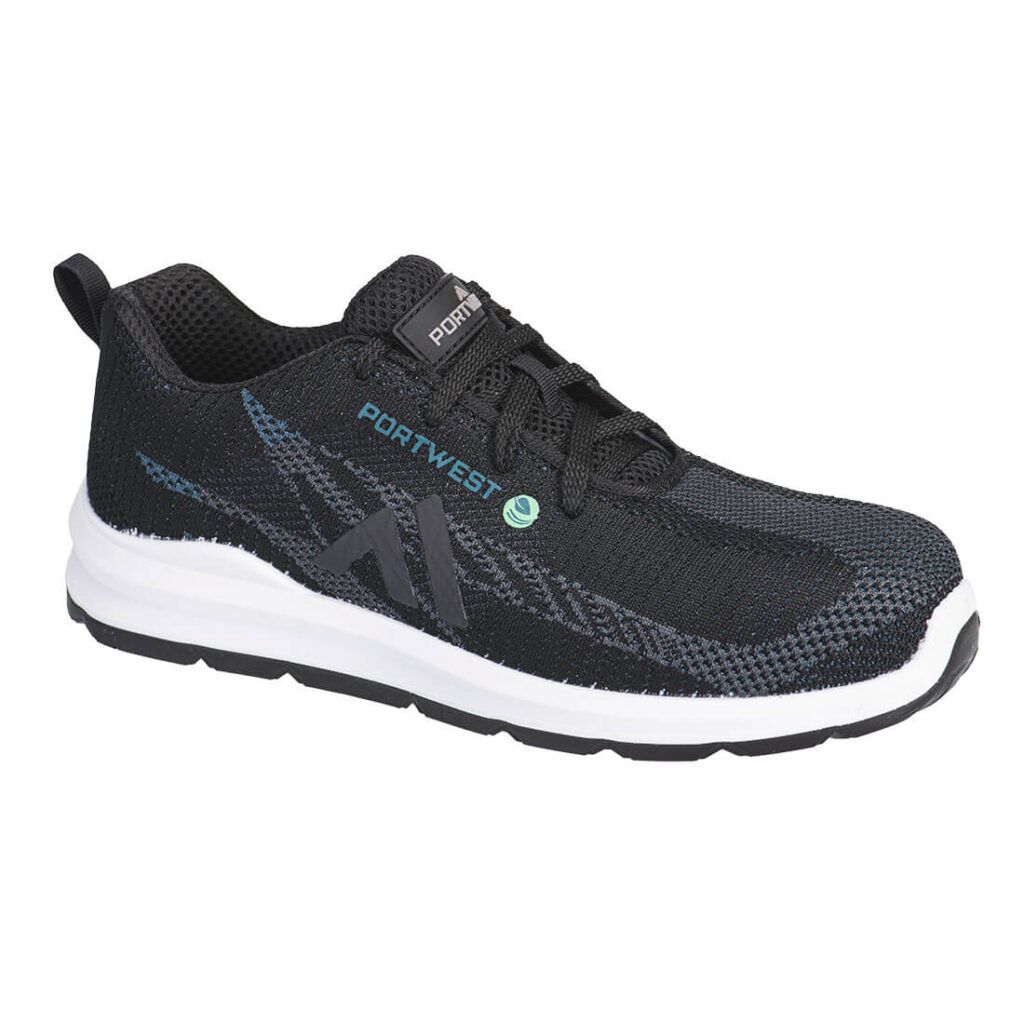 Portwest FC06 Eco Fly Composite Trainer S1PS SR FO - Blue and Black - Portwest safety trainers