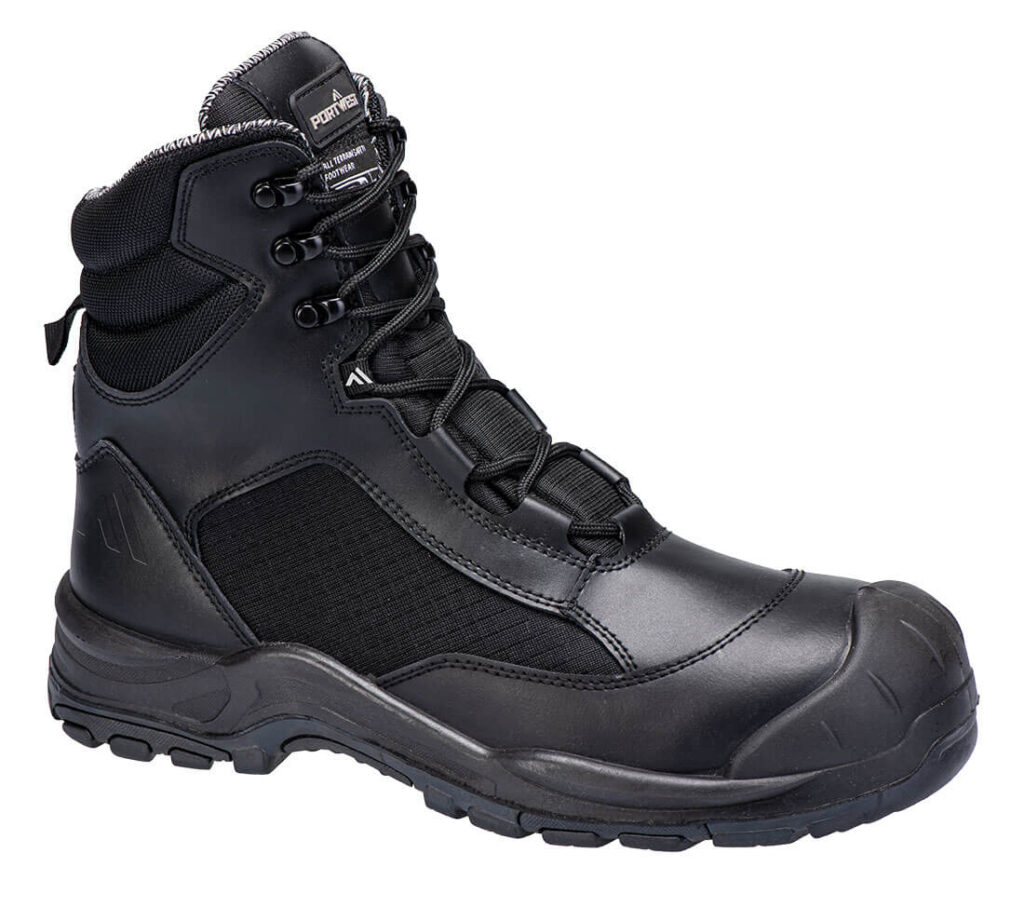 Portwest FC26 Patrol Occupational Boot O7S SR FO SC HRO - High Ankle Black Safety Boots