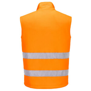 Portwest PW231 PW2 Hi-Vis Fleece Bodywarmer - Orange/Black - Portwest Hi Vis Bodywarmer - Rear