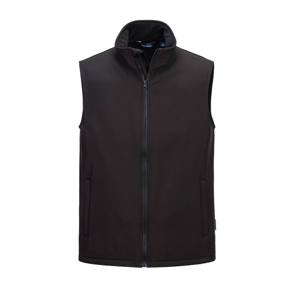 Portwest TK22 Print and Promo Softshell Gilet - Black - Branded softshell gilet