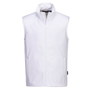 Portwest TK22 Print and Promo Softshell Gilet - White - Branded softshell gilet