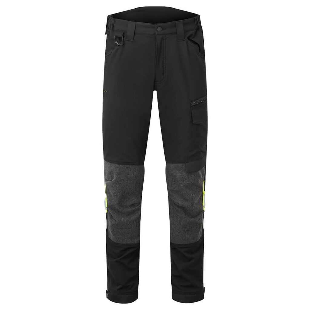 Portwest EV441 EV4 Stretch Service Trousers - Black - Front