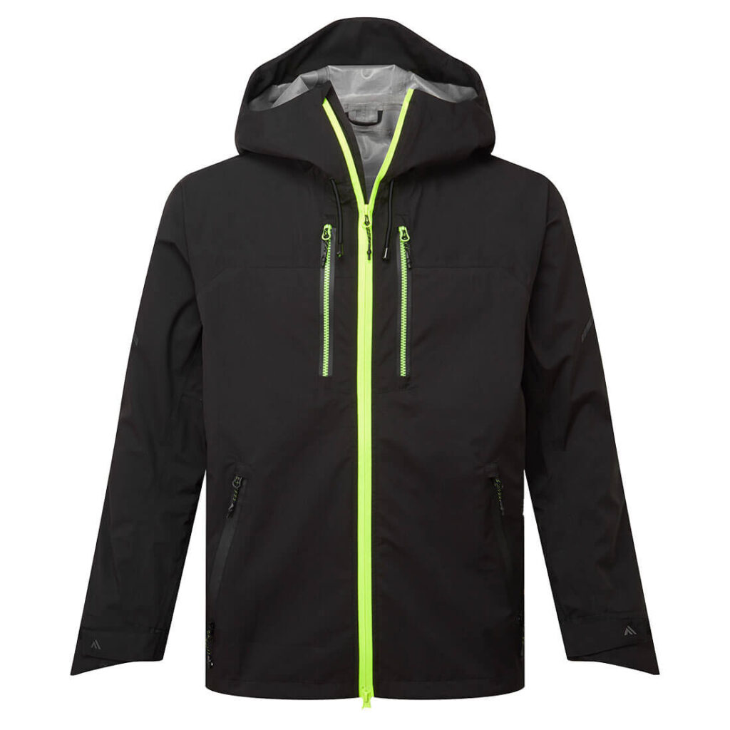 Portwest EV460 EV4 Shell Rain Jacket - Black - Front