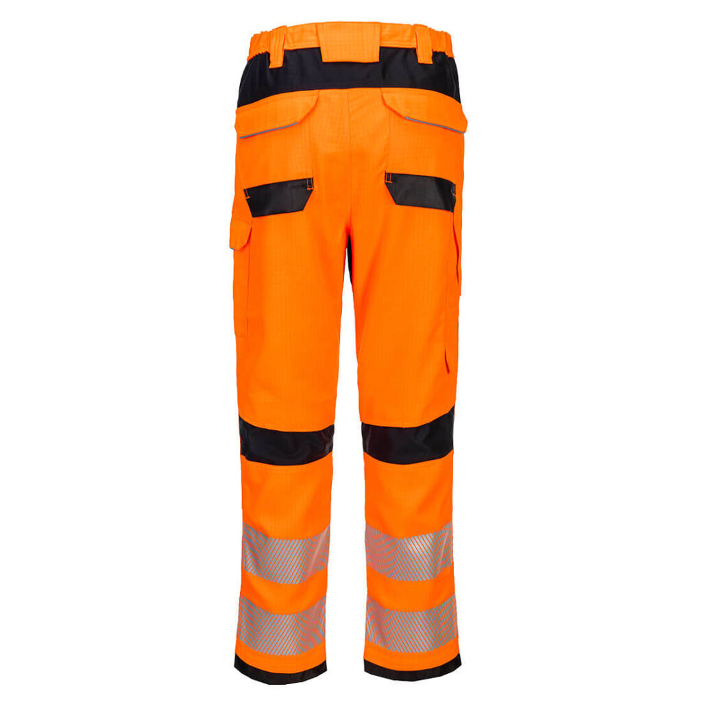 Portwest FR414 PW3 FR HVO Work Trousers - Orange Back