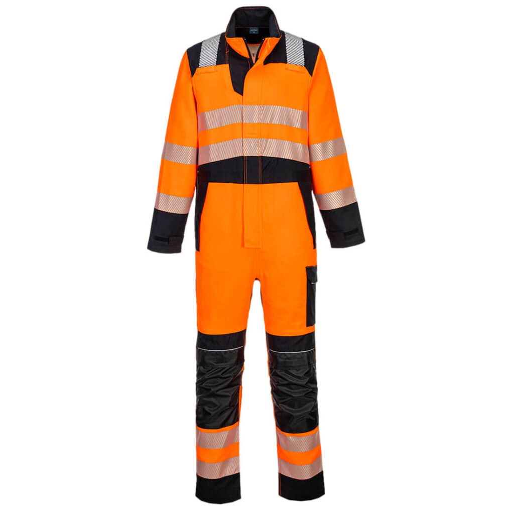 Portwest FR509 PW3 FR HVO Coverall Orange Front