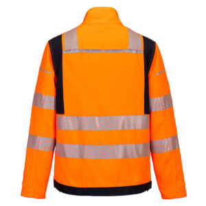 Portwest FR722 PW3 FR HVO Work Jacket - Orange Rear