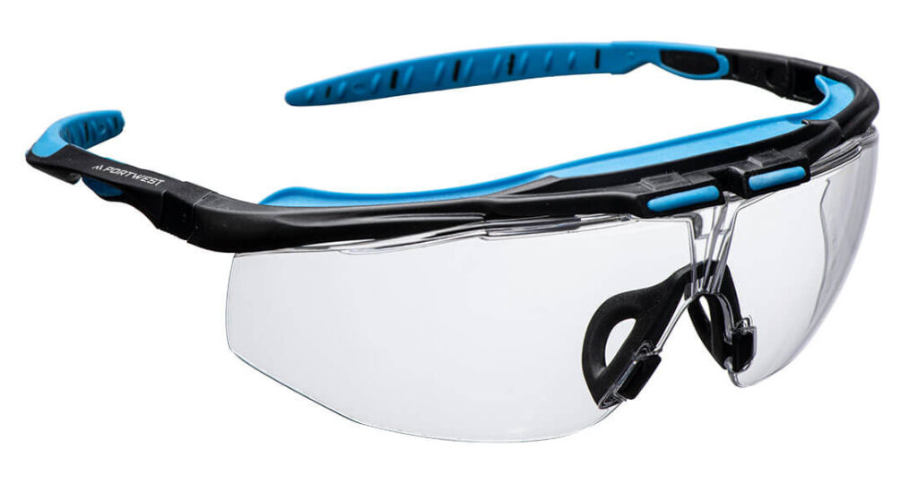 Portwest PS23 Peak KN Safety Glasses - Clear Lens