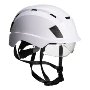 Portwest PS80 Integrated Visor Helmet - White Climbing Helmet