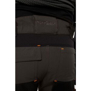 Portwest EV442 EV4 Hi-Vis Stretch Detachable Holster Class 1 Trousers - Rear back support