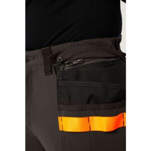 Portwest EV442 EV4 Hi-Vis Stretch Detachable Holster Class 1 Trousers - Detachable Pocket Close Up