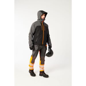 Portwest EV460 EV4 Shell Rain Jacket - Grey/Black - Model