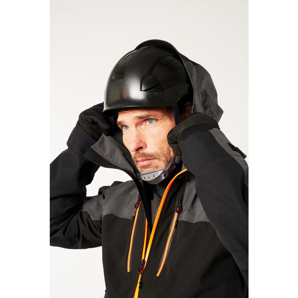 Portwest EV460 EV4 Shell Rain Jacket - Grey/Black - Model