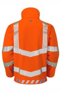 PULSAR EVO253 EVOLUTION Hi Vis Orange Bomber Jacket Rear