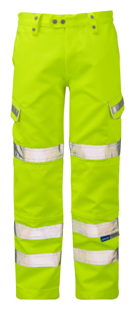 Pulsar P346 Hi Vis Yellow Combat Trouser - Front