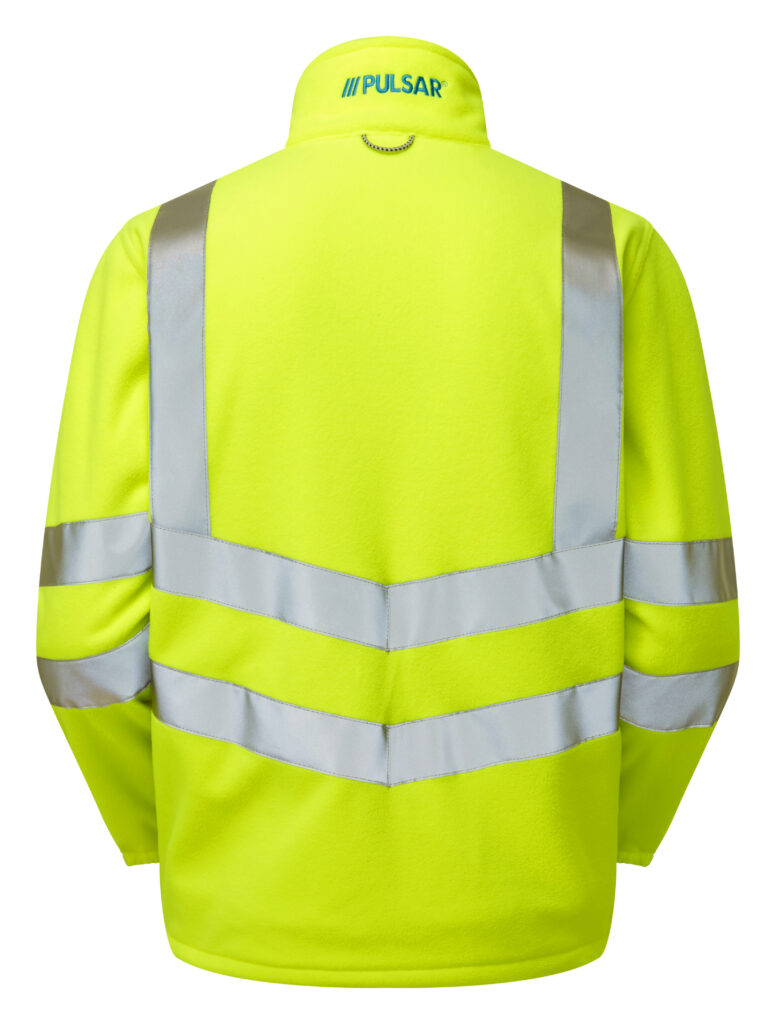 PULSAR HV Yellow Interactive Fleece Jacket - Rear