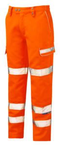 Pulsar PR336 Hi Vis Orange Combat Trousers - Angle