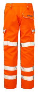 Pulsar PR336 Hi Vis Orange Combat Trousers - Rear