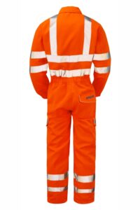 PULSAR PR339 PROTECT HV Orange Combat Coverall Rear